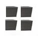 Bookishbunny 48 Packs Acoustic Foam Tiles Wall Record Studio Sound Proof 12 x 12 x 1 inch Panels