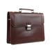 Vagarant Traveler 15 Slim Full Grain Leather Briefcase Laptop Bag w/Latch Lock LB35.WR