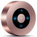 AMGRA Mini Wireless Speaker Portable Bluetooth Speaker with HD Sound 12H Playing Time Built-in Mic SD/TF Card Slot FM and LED Moodlights for Home Travel Rose Gold