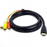 Prettyui Audio Video Rca Cable-Game Console Component Accessories Connection Av Cable Suitable For Ps1 Ps2 Ps3 Game Console 2.5m 5.08 Cm