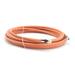 35 Feet (10.5 Meter) - Direct Burial Coaxial Cable 75 Ohm RF RG6 Coax Cable with Rubber Boots - Outdoor Connectors - Orange - Solid Copper Core - Designed Waterproof and can Be Buried