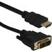 QVS 3M (10 ft) High Performance HDMI to DVI Male Flat Panel Digital Video Cable