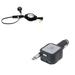 Headphone Retractable Mono Earphone w Retractable Car Charger R8K for Microsoft Surface Go (10 ) Lumia 950 - Motorola One Moto Z4 Z2 Play X4 G7 Power Play G6 - Nokia 7.1 8 3.1 Plus