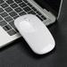 Andoer Wireless 2.4G Mouse Ultra-thin Silent Mouse Portable and Sleek Mice Rechargeable Mouse 10m/33ft Wireless Transmission (White)