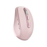 Logitech MX Anywhere 3 Compact Performance Mouse Wireless Comfort Fast Scrolling Any Surface Portable 4000DPI Customizable Buttons USB-C Bluetooth - Rose