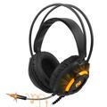 Ajazz AX120 - 7.1 Channel Stereo Gaming Headset Noise Cancelling Over Ear Headphones with Mic Bass Surround Soft Memory Earmuffs 50mm Drivers Black