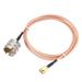 Uxcell 3Ft SMA Male to UHF PL-259 Male RG316 RF Coaxial Coax Cable brass Pink 1pcs