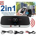 LINKPAL Bluetooth Transmitter & Receiver Wireless Stereo Audio Adapter Car Kit for TV Headphone Home Stereo System Computer Bluetooth V4 Transmitter & Receiver Wireless A2DP Audio