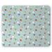 Ice Skates Mouse Pad Colorful Merry Christmas Theme with Human and Snowflakes Pattern Rectangle Non-Slip Rubber Mousepad Pale Seafoam Multicolor by Ambesonne