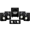 Fluance Reference Compact Surround Sound Home Theater 5.1 Speaker System - Black