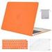Mosiso MacBook Air 13 inch Case 2020 Release A2337 M1 A2179 Hard Cover Shell for New Air 13 inch + Keyboard Cover Orange
