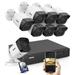 ANNKE 5MP H.265+ Super HD Poe Network Video Security System 8pcs Waterproof Outdoor POE IP Cameras Plug & Play Poe Camera Kit With 3T Hard Drive