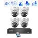 Security Camera System with AI Detection ZOSI 4K 8CH POE Security Camera System for Home Security 4K Outdoor Security Camera with Audio Waterproof 2TB HDD for 24/7 Recording
