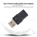 USB-C to USB Adapter (2-Pack) USB Type C Female to USB 3.0 Male Adapter Female USB-C 3.1 to USB-A Male Adapter Compatible with USB-C Charge Cable Laptops and Wall Chargers with USB A Interface