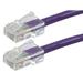 Monoprice Cat6 Ethernet Patch Cable - 1 Feet - Purple | Network Internet Cord - RJ45 Stranded 550Mhz UTP Pure Bare Copper Wire 24AWG - Zeroboot Series