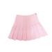 Women Girls College High Waist Pleated Mini Skater Tennis Skirt