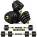 PWFE Adjustable Dumbbells Set 22/33 lbs Free Weights Fitness Dumbbells Set with 15.7Ã¢Â€Â˜Ã¢Â€Â™ Long Connecting Rod Used As Barbell for Home Gym Workout Whole Body Training