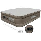 Queen Fabric Xtreme 20 with Built-in Electric Air Pump. Premium Fabric Indoor Air Mattress