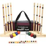 AmishToyBox.com Family Tradition 8-Player Croquet Set with Duffel Carry Bag