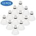 12Pcs Badminton Plastic Shuttlecocks Hight Speed Training Badminton Balls with Great Stability for Indoor Outdoor Gym Sports Accessories(White)