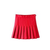 Women Girls College High Waist Pleated Mini Skater Tennis Skirt