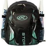 Rawlings Storm Girls Softball Bag Black/Mint - Available in 3 Colors