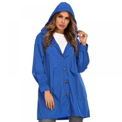 Womens Lightweight Raincoat Waterproof Rain Jacket Active Outdoor Hooded Windbreaker Outwear for Hiking Travel 