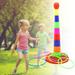 SPRING PARK Colorful Plastic Sport Ring Toss Game Set for Kids