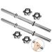 13.8X0.95 inch Spinlock Collars Dumbbell Screw Clamps Dumbbell Bar Spinlock Barbell Weight Lifting Silver for Sport Workout Fitness Barbell Strength Training