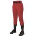 Alleson Athletic B39785524 Womens Belt Loop Fast-Pitch Pants Red - Medium