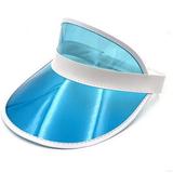 Unisex Retro Neon Sun Visor Hat Headband Cap For Golf Tennis Stag Poker Party