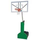 Thunder Pro Steel-Glass Portable Basketball System Orange