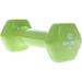 Body Sport Vinyl Coated Dumbbell Hand Weight 2 Pound Light Green â€“ Exercise & Fitness Dumbbell for Home Gym Equipment