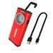 NEBO Rechargeable Flashlights High Lumens: 500-Lumen LED Flash Light Equipped With Dimming and Power Memory Recall; Featuring A Pocket Clip Hanging Hook and Magnetic Base - NEBO SLIM 6694 Red