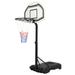 Poolside Swimming Pool Basketball Goal Mini Wheels Basketball Stand System Kids and Adults Swimming Game Toy Basketball Court Water Game Toy 35 -48 (2.95FT-3.93FT) Adjustable Height JA1031