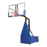 Storm Supreme Steel-Acrylic Portable Basketball System With Regulation Size Backboard Brick Red