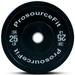 ProsourceFit Solid Rubber & Color Training Bumper Plates with Steel Inserts 10-55lb