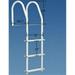 Dock Edge Fixed Ladder Galvalume - White - 5 Step 2105-F