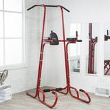 Stamina X Power Tower Pull Up and Dip Stand Red