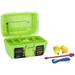 South Bend Worm Gear 88-Piece Loaded Fishing Tackle Box Green