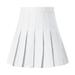 ICQOVD Women S Fashion High Waist Pleated Mini Skirt Slim Waist Casual Tennis Skirt