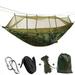 2 Person Sleeping Hanging Hammock Bed 102x55 inch Garden Hammock with Mosquito Net Including Hooks Rope Storage Bag For Camping Outdoor Travel Load-Bearing 441 lbs