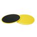 Mind Reader Fitness Glider Discs Body Gliding Discs Floor Sliders Exercise Equipment Core Gliders Gliding Discs Set of 2 Yellow