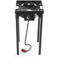 Kapas Outdoor & Indoor Portable Propane Stove Single Burners with Gas Premium Hose Detachable Legs for Backyard Kitchen Camping Grill Hiking Cooking Outdoor Recreation