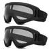 YouLoveIt Ski Goggles 2 Pack Ski Glasses Snowboard Motobike Goggles Ski/Snowboard Goggles Motorcycle Bicycle Glasses Men Women Snow Goggles Glasses Anti-Glare Lenses