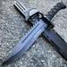 13.5 Black Survival FIXED BLADE HUNTING Bowie KNIFE w/ SHEATH Camping Outdoors