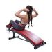 Finer Form Gym-Quality Sit Up Bench with Reverse Crunch Handle for Ab Exercises (Red)
