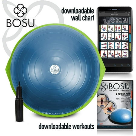Bosu 72-10850 Home Gym The Original Balance Trainer 65 cm Diameter Blue & Green