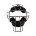 Champion Sports Ultra Lightweight Umpire Face Mask Silver