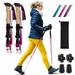 High Stream Gear WOMEN S Foldable Hiking Poles 2 sticks for trekking and walking (Pink)